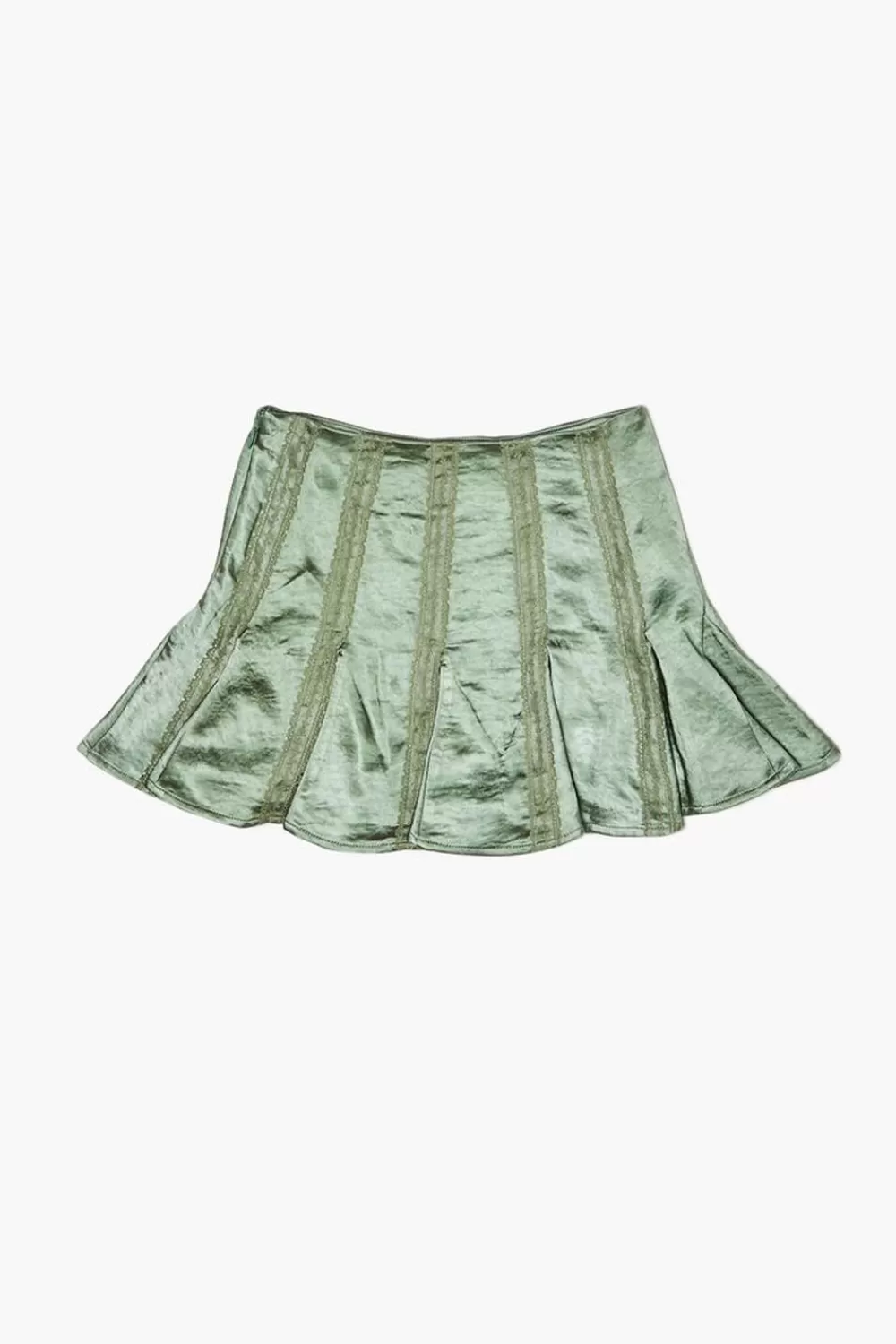 Bottoms>Forever 21 Girls Satin Pleated Skirt (Kids) Mint