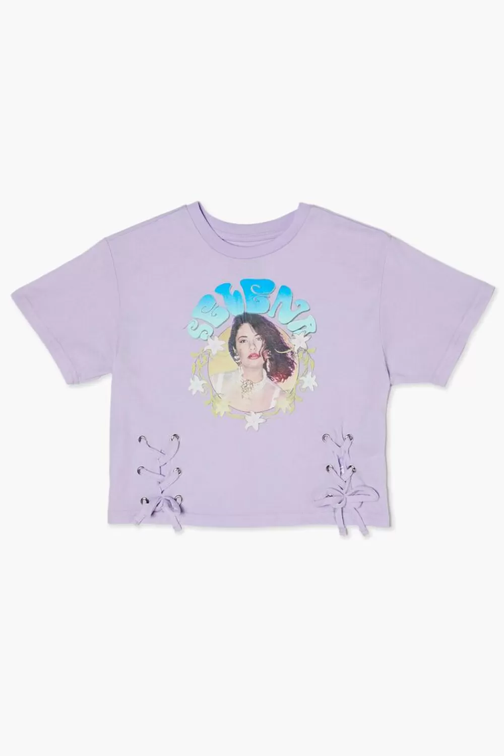 Tops>Forever 21 Girls Selena Graphic Tee (Kids) Blue/Multi