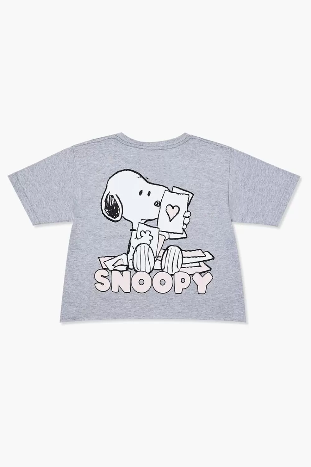 Tops>Forever 21 Girls Snoopy Graphic Tee (Kids) Heather Grey