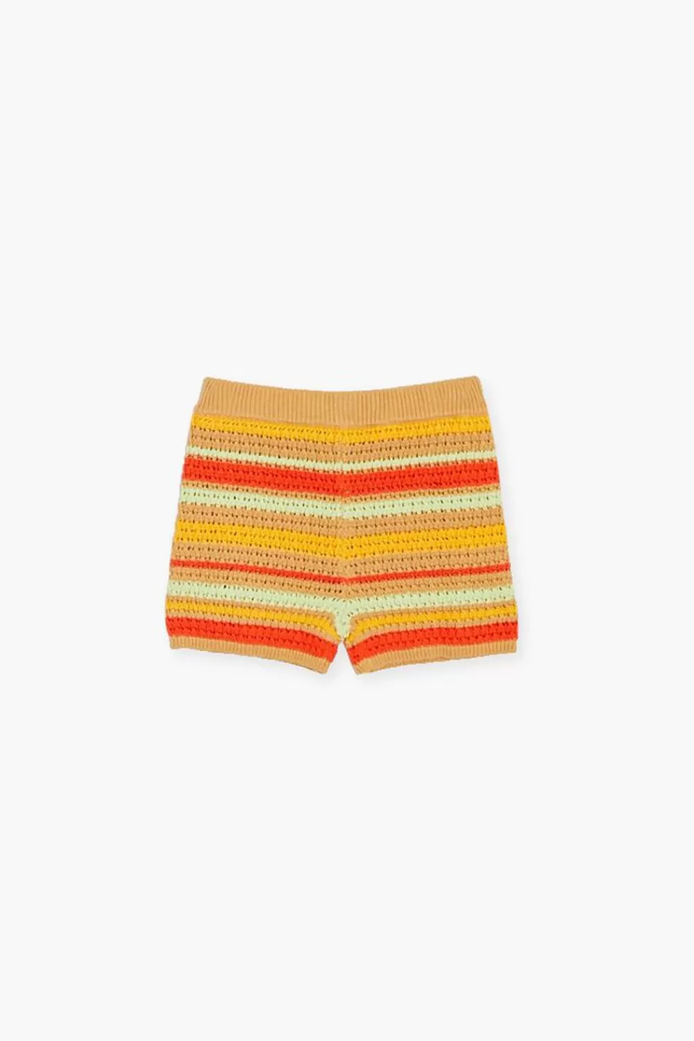Bottoms>Forever 21 Girls Striped Crochet Shorts (Kids) Tan/Multi
