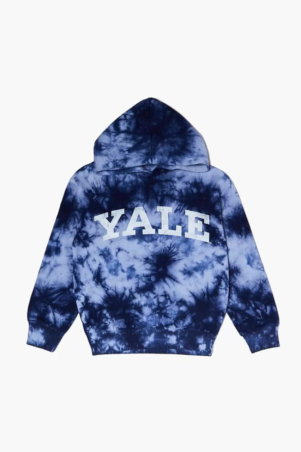 Tops>Forever 21 Girls Tie-Dye Yale Hoodie (Kids) Navy/Multi