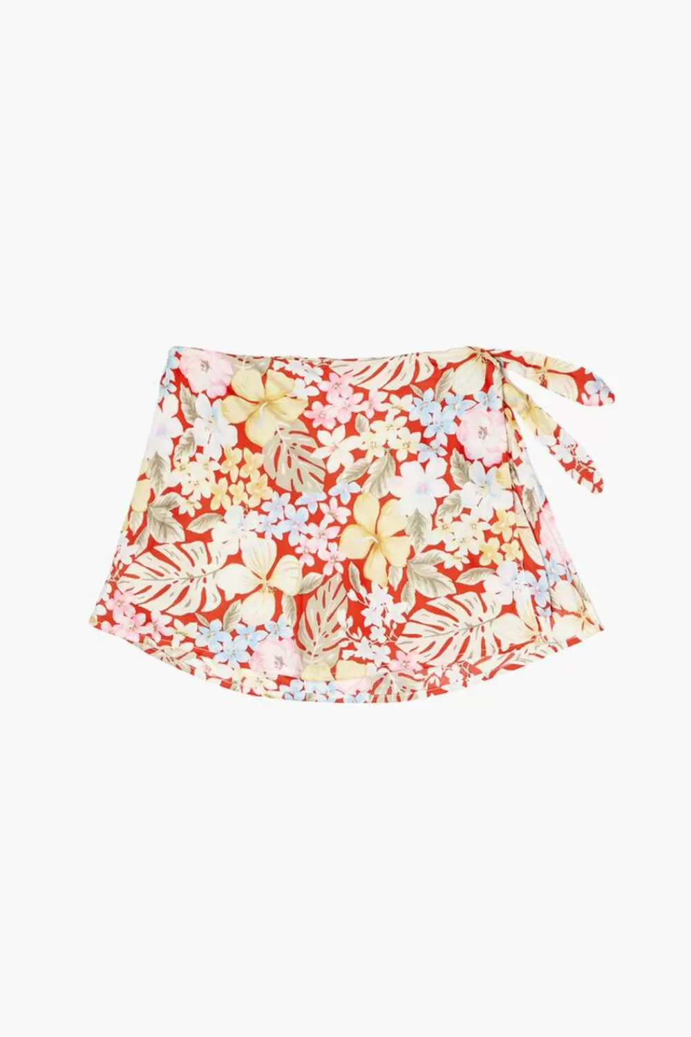 Bottoms>Forever 21 Girls Tropical Floral Skirt (Kids) Red/Multi