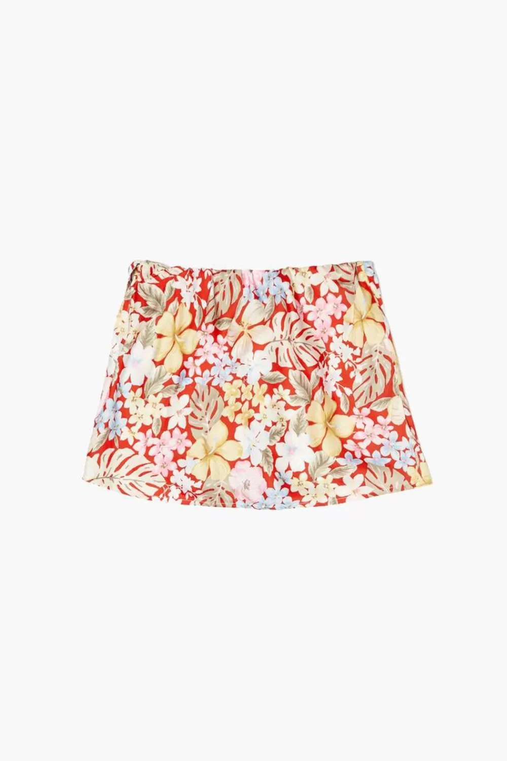 Bottoms>Forever 21 Girls Tropical Floral Skirt (Kids) Red/Multi