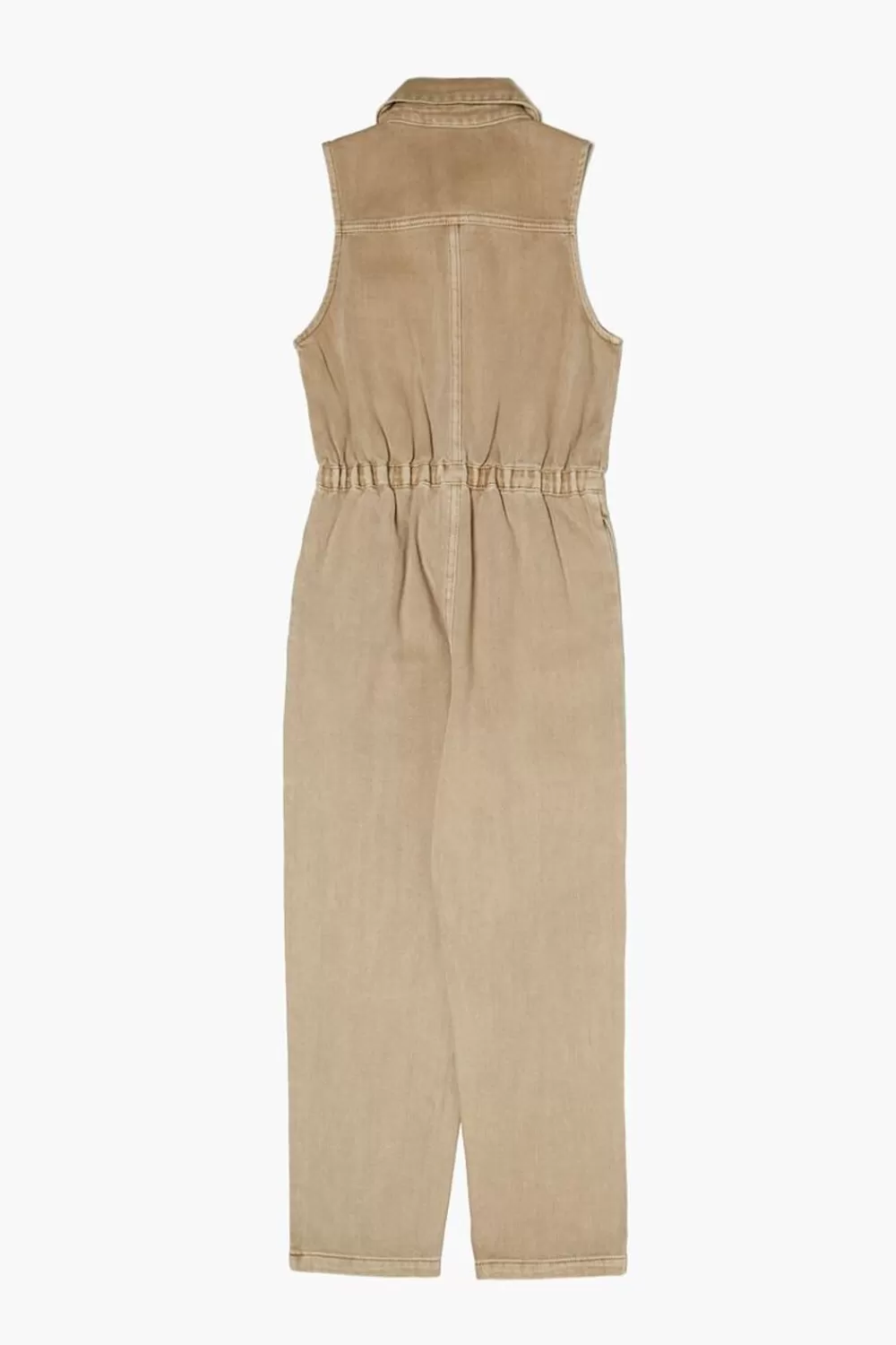 Bottoms>Forever 21 Girls Twill Jumpsuit (Kids) Tan