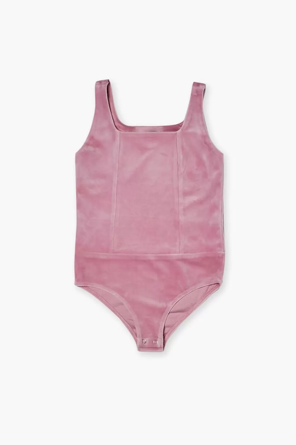 Tops>Forever 21 Girls Velvet Bodysuit (Kids) Mauve