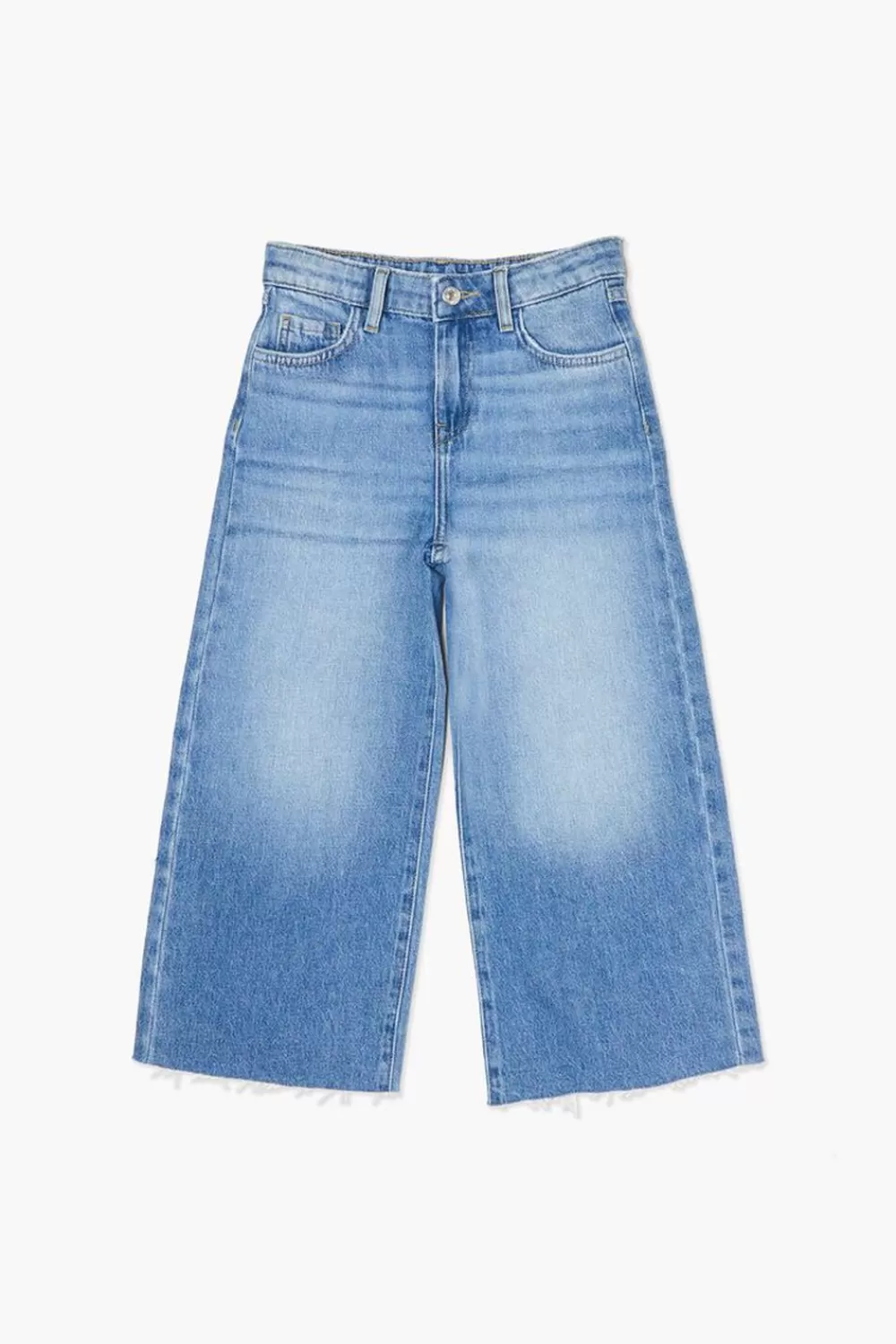 Bottoms>Forever 21 Girls Wide-Leg Jeans (Kids) Medium Denim