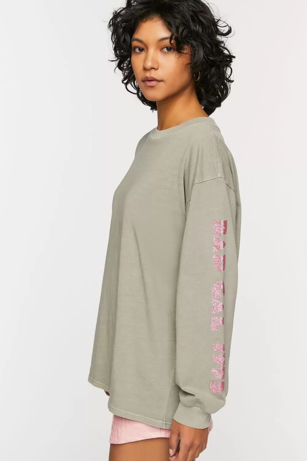 Forever 21 Glitter Bad Gal Graphic Tee | Women Tops