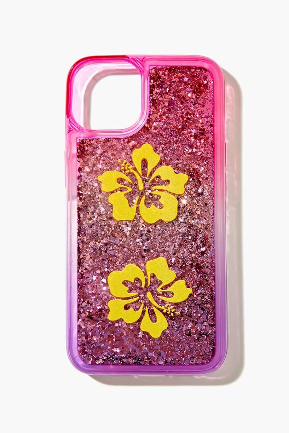 Electronics + Accessories>Forever 21 Glitter Flower Case For Iphone 13 Pink/Multi