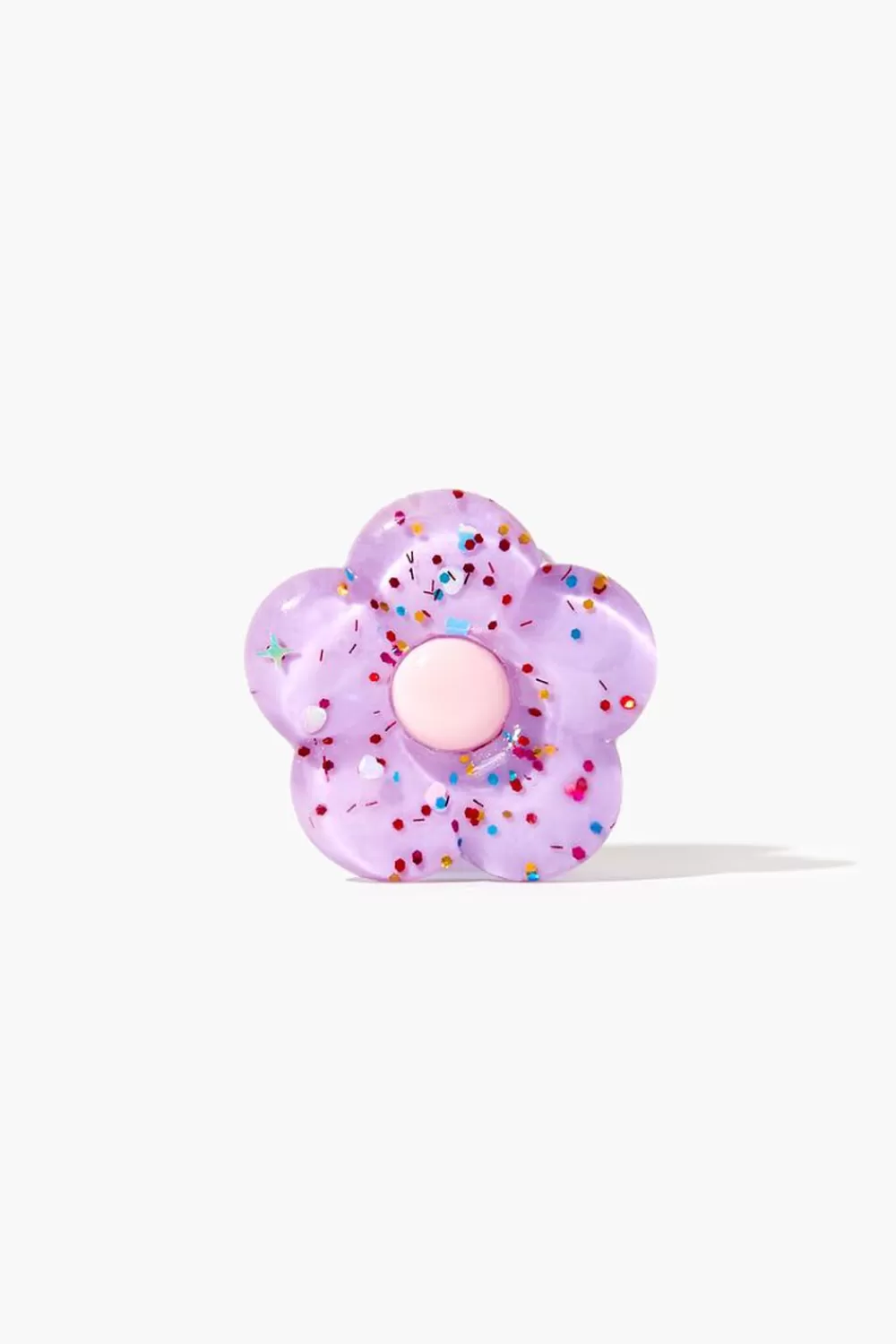 Electronics + Accessories>Forever 21 Glitter Flower Phone Grip Purple