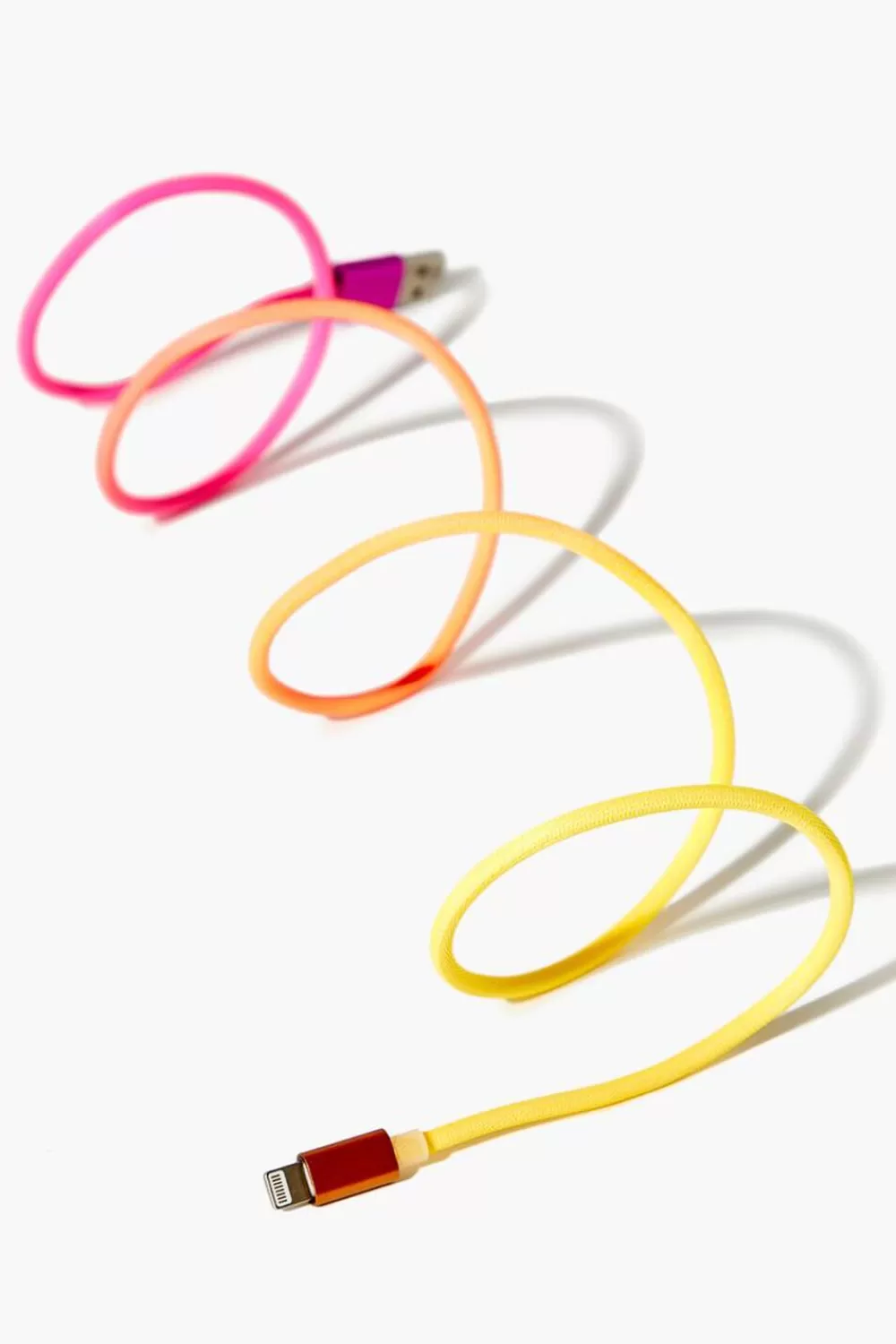 Electronics + Accessories>Forever 21 Gradient Usb Charging Cable Pink/Multi