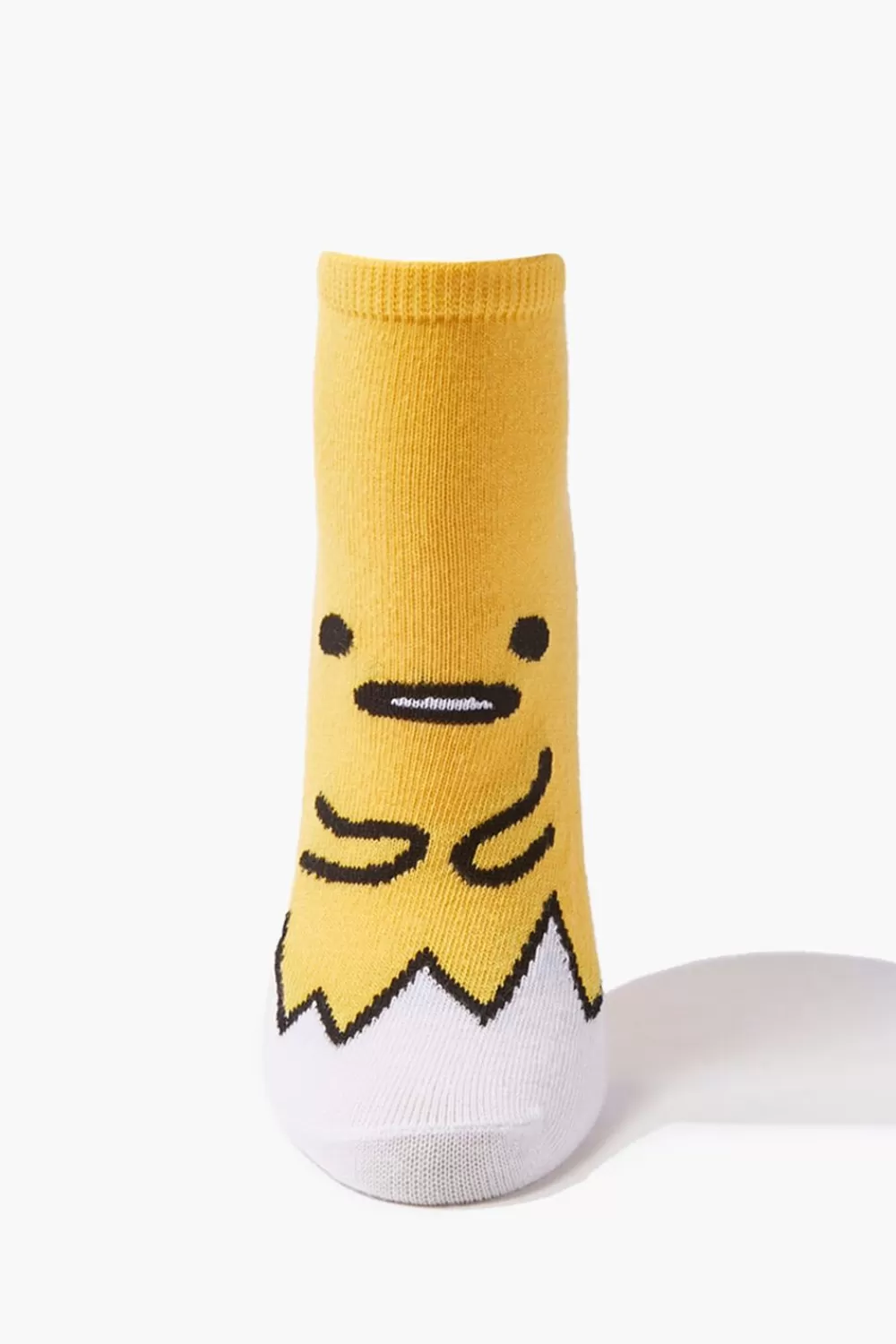 Socks + Tights>Forever 21 Gudetama Graphic Ankle Socks Yellow/Multi