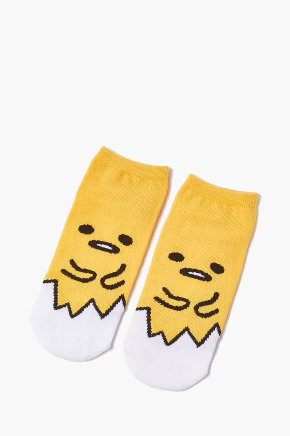 Socks + Tights>Forever 21 Gudetama Graphic Ankle Socks Yellow/Multi