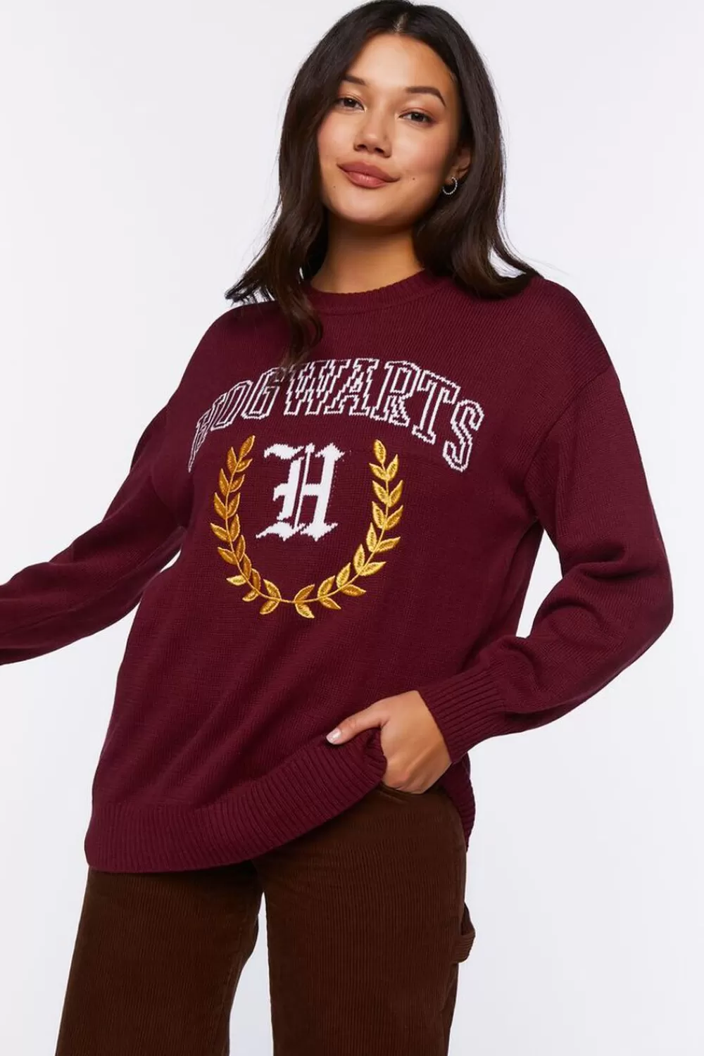 Forever 21 Hogwarts Graphic Pullover | Women Tops