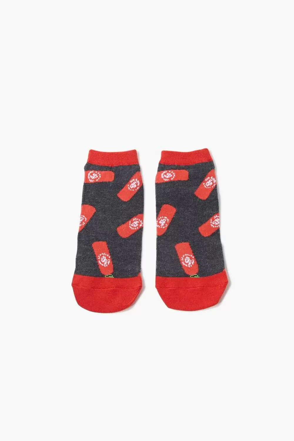 Socks + Tights>Forever 21 Hot Sauce Ankle Socks Red/Multi