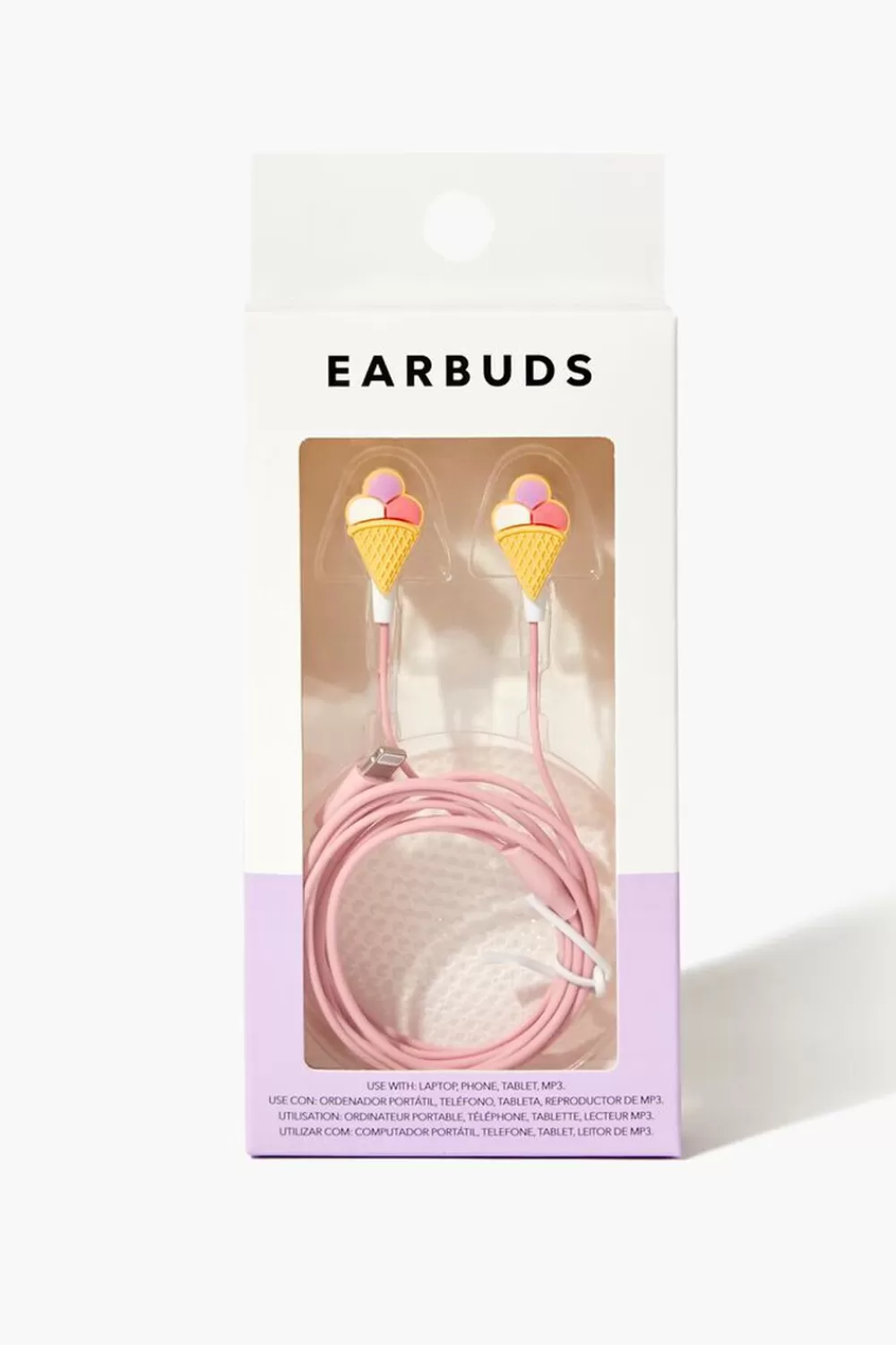 Electronics + Accessories>Forever 21 Ice Cream Wired Earbuds Pink/Multi