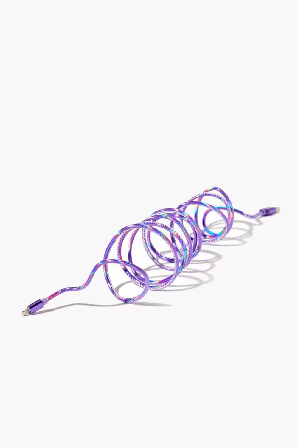 Electronics + Accessories>Forever 21 Iridescent Charging Cable Cord Purple