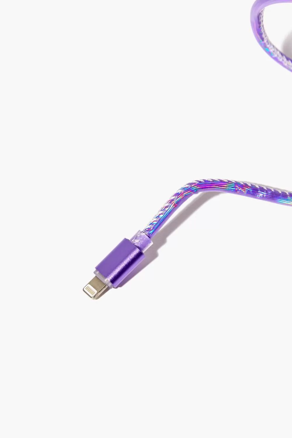 Electronics + Accessories>Forever 21 Iridescent Charging Cable Cord Purple
