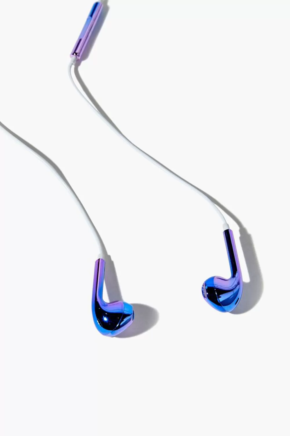 Electronics + Accessories>Forever 21 Iridescent Wired Earphones Purple