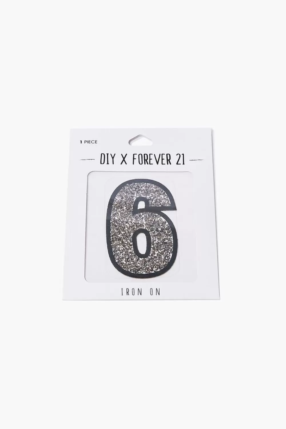 Fun + Games>Forever 21 Iron-On Glitter Number Patch Silver6