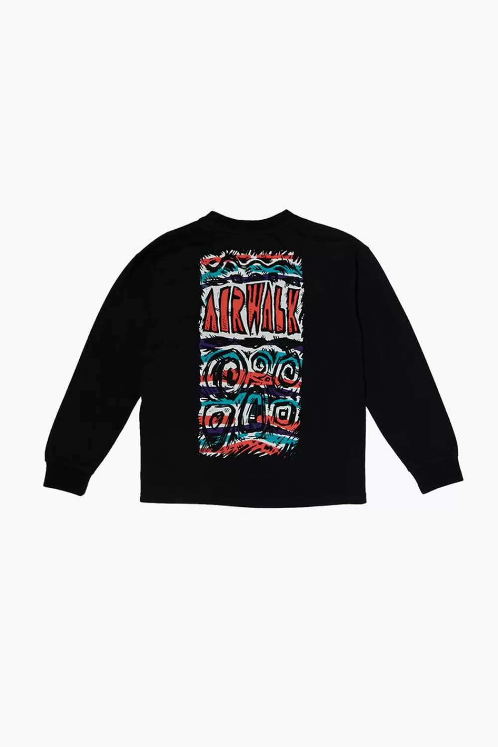 Tops>Forever 21 Kids Airwalk Graphic Tee (Girls + Boys) Black/Multi