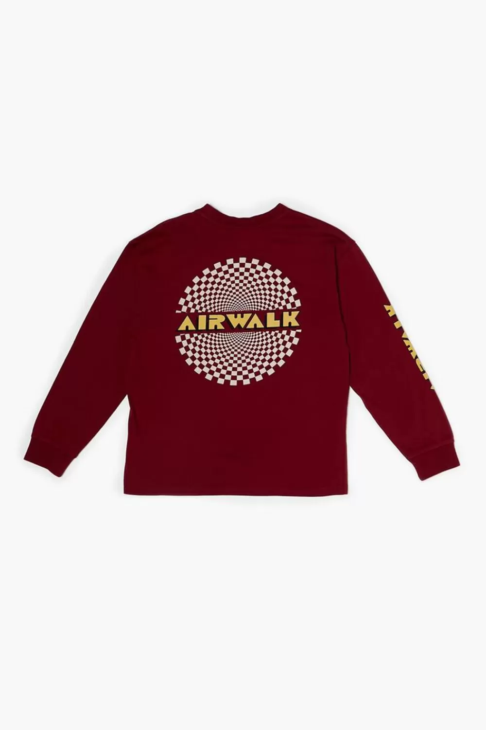 Tops>Forever 21 Kids Airwalk Graphic Tee (Girls + Boys) Burgundy/Multi
