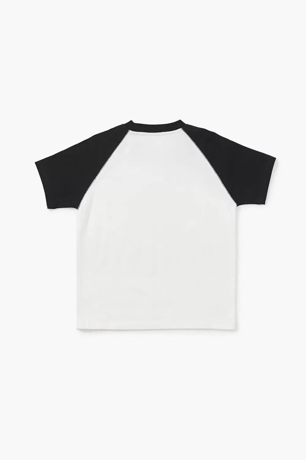 Tops>Forever 21 Kids Baseball Tee (Girls + Boys) White/Black