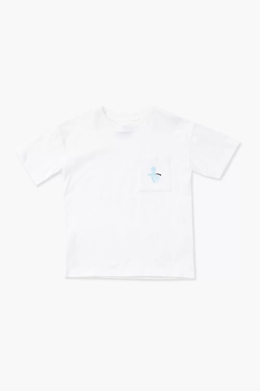 Tops>Forever 21 Kids Beach Graphic Tee (Girls + Boys) White/Multi