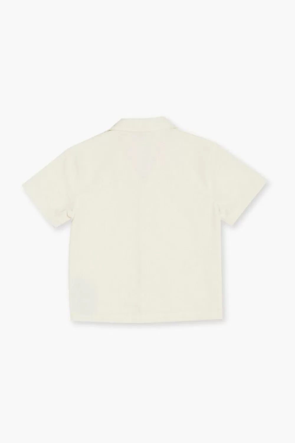 Tops>Forever 21 Kids Button-Front Shirt (Girls + Boys) Ivory