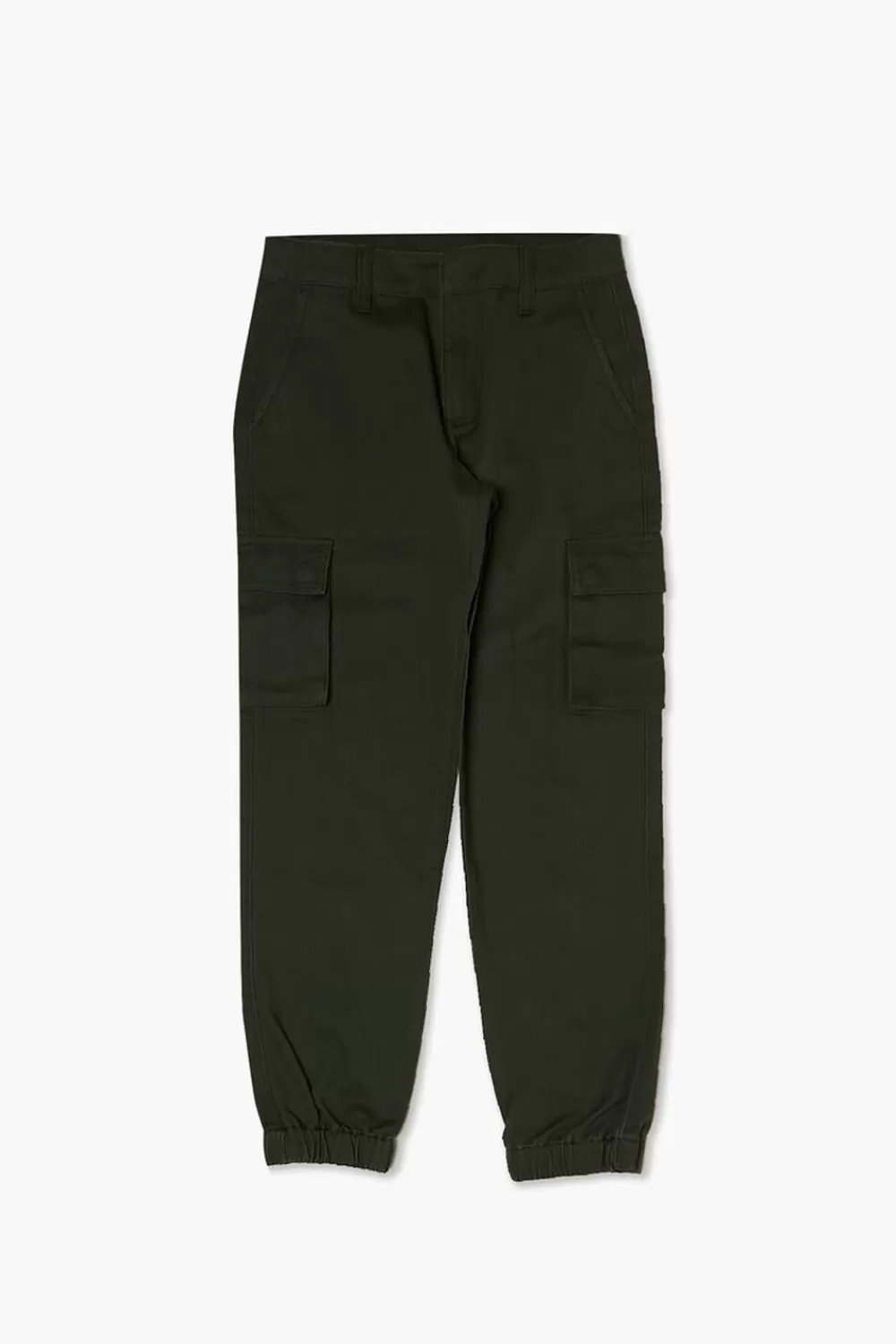 Bottoms>Forever 21 Kids Cargo Joggers (Girls + Boys) Olive