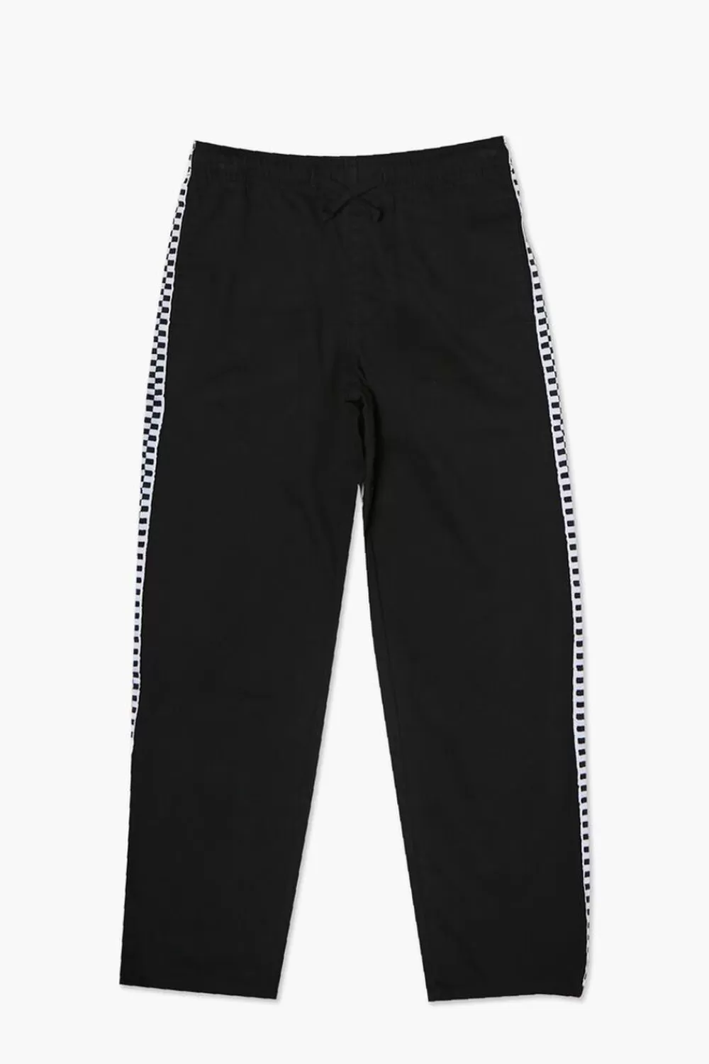 Bottoms>Forever 21 Kids Checkered Trim Pants (Girls + Boys) Black