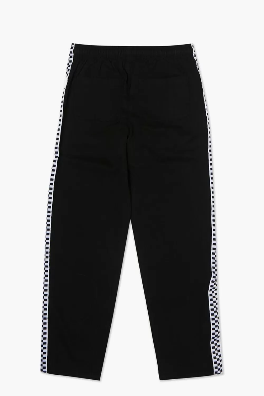 Bottoms>Forever 21 Kids Checkered Trim Pants (Girls + Boys) Black