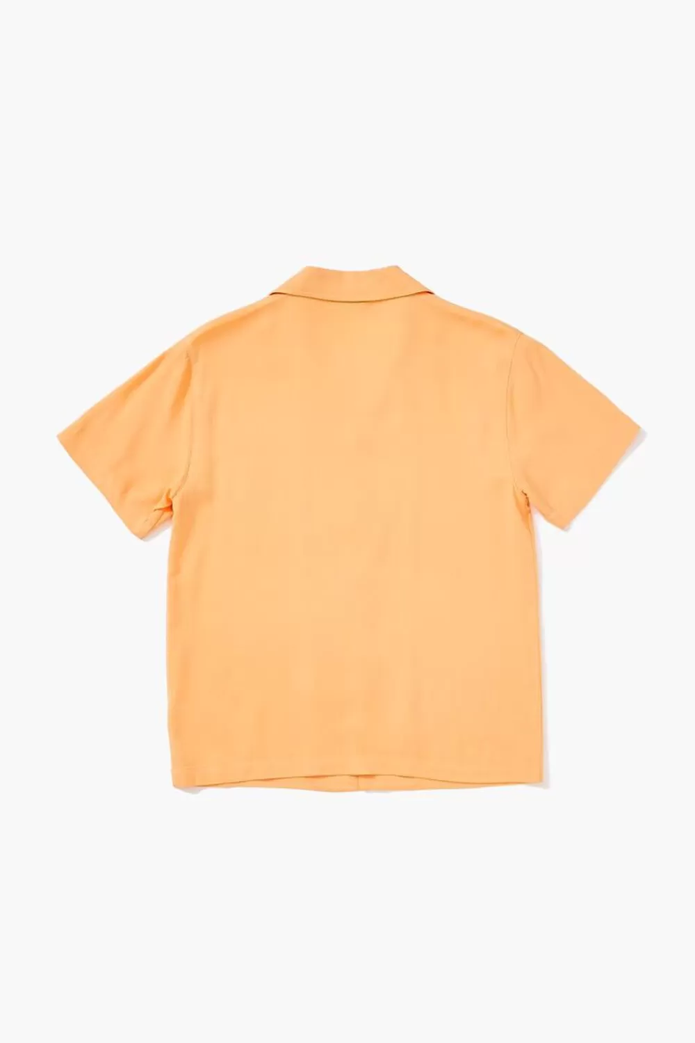 Tops>Forever 21 Kids Collared Buttoned Shirt (Girls + Boys) Orange