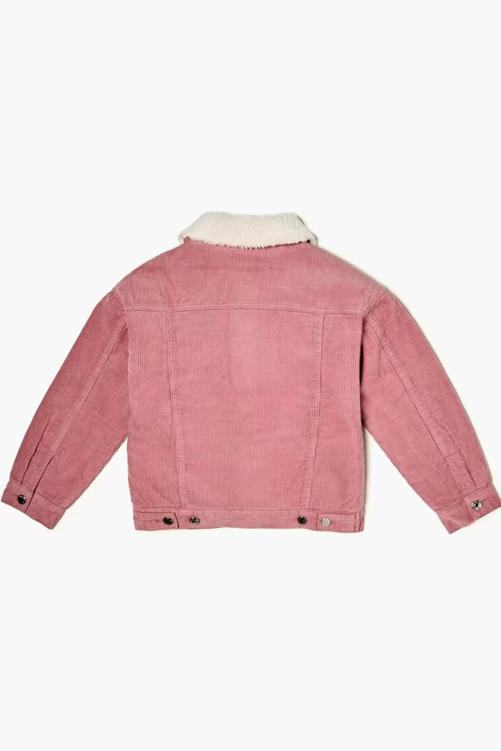 Jackets + Outerwear>Forever 21 Kids Corduroy Jacket (Girls + Boys) Dawn Pink