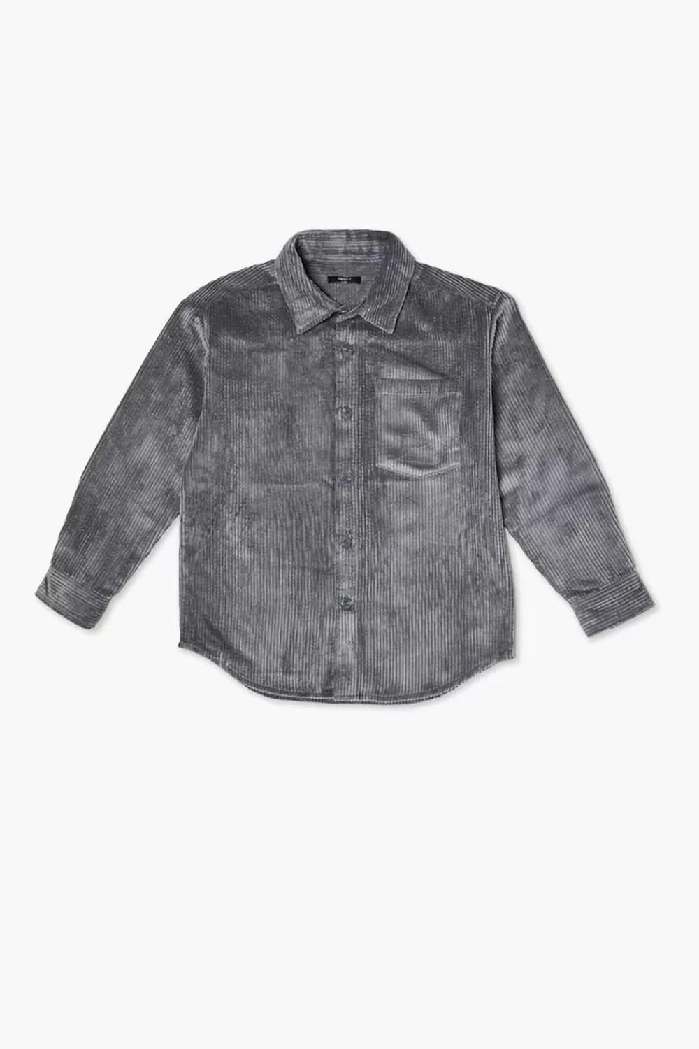 Tops>Forever 21 Kids Corduroy Shirt (Girls + Boys) Dark Grey