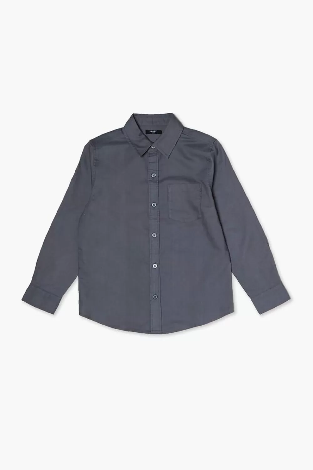 Tops>Forever 21 Kids Cotton Shirt (Girls + Boys) Charcoal
