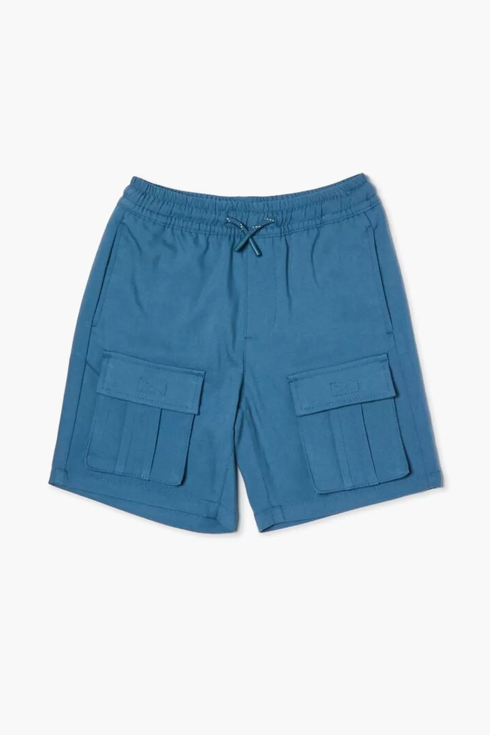 Bottoms>Forever 21 Kids Drawstring Cargo Shorts (Girls + Boys) Blue