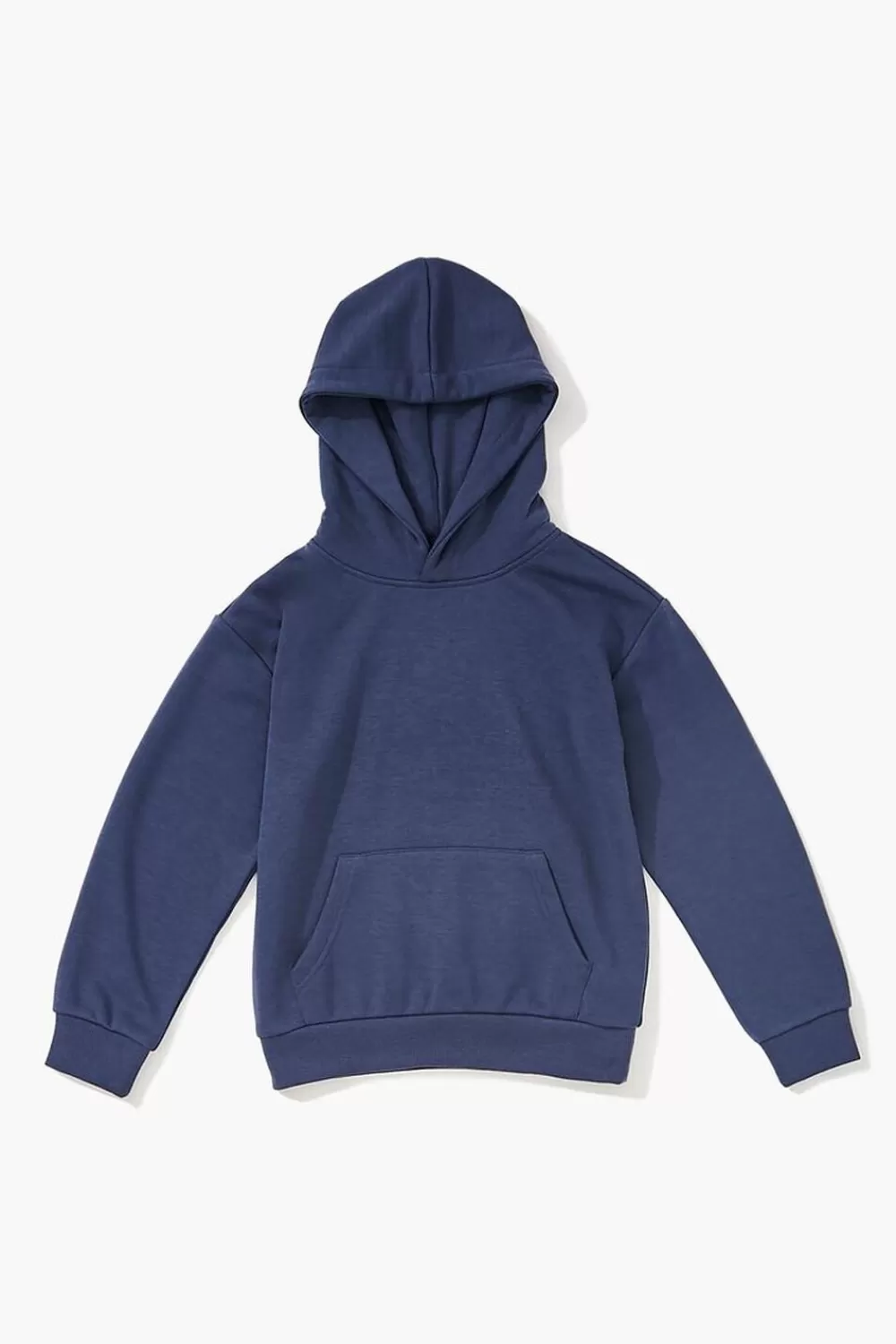 Tops>Forever 21 Kids Drop-Sleeve Hoodie (Girls + Boys) Indigo