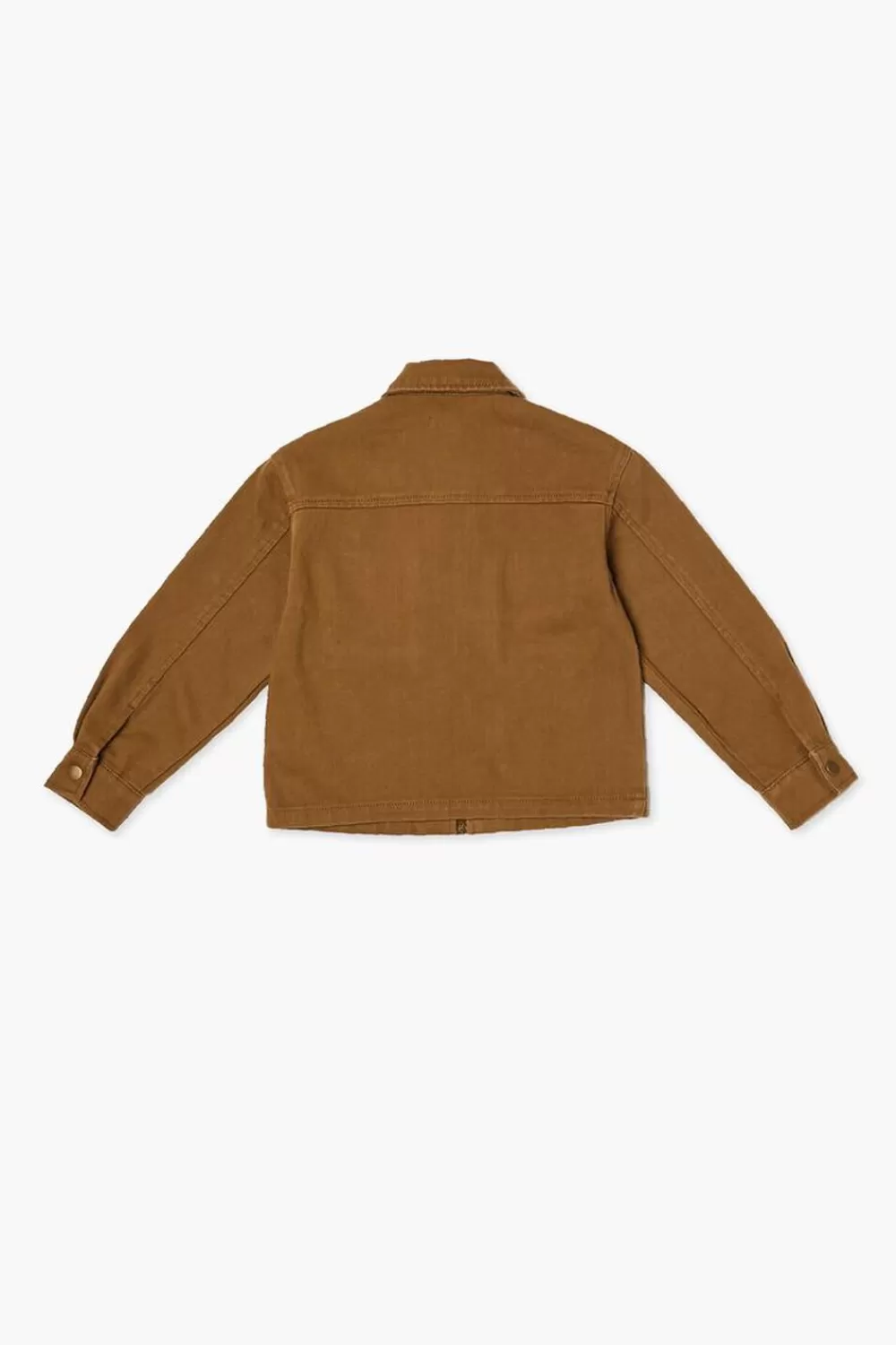 Jackets + Outerwear>Forever 21 Kids Flap Pocket Bomber Jacket (Girls + Boys) Taupe