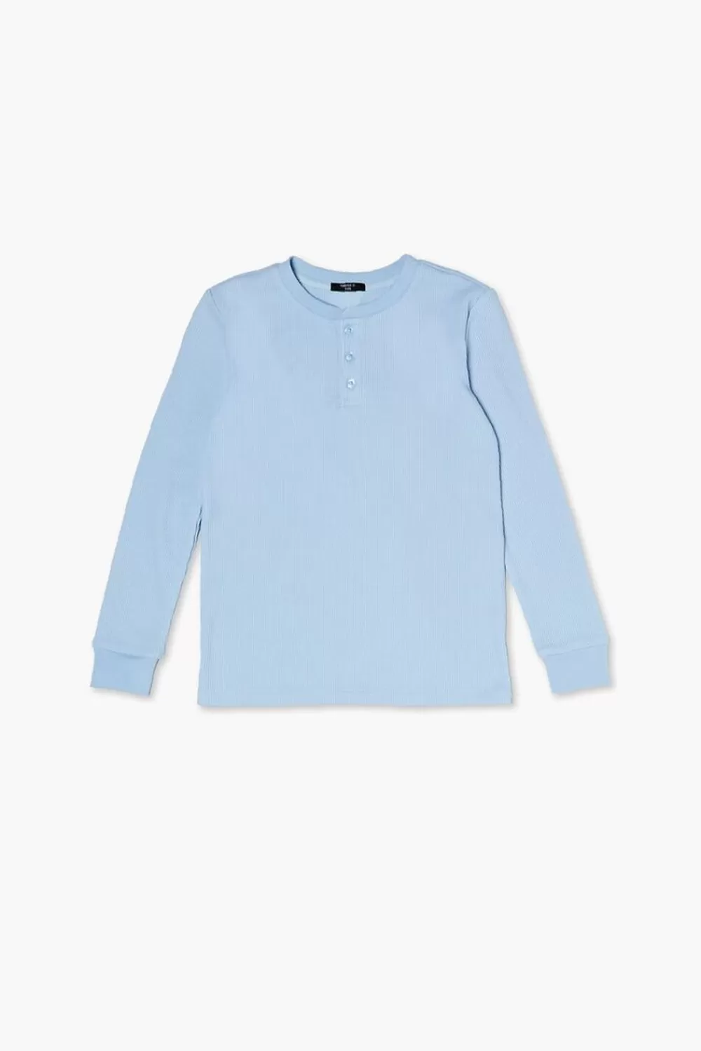 Tops>Forever 21 Kids Henley Tee (Girls + Boys) Blue