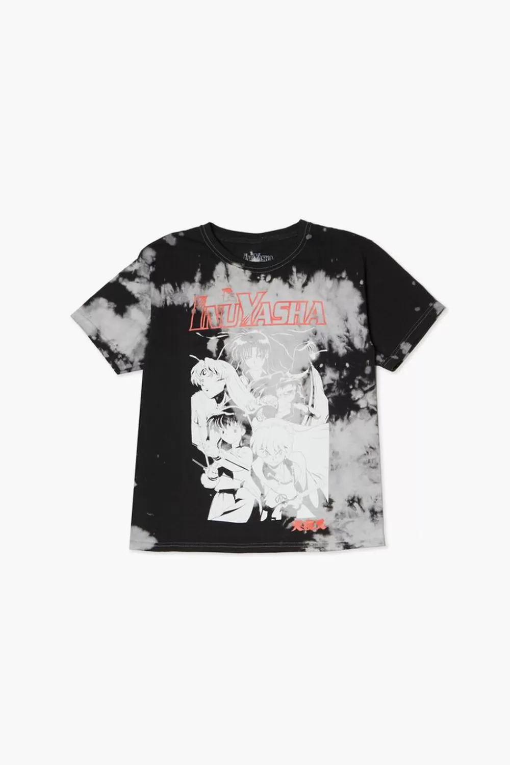 Tops>Forever 21 Kids Inuyasha Graphic Tee (Girls + Boys) Black/Multi