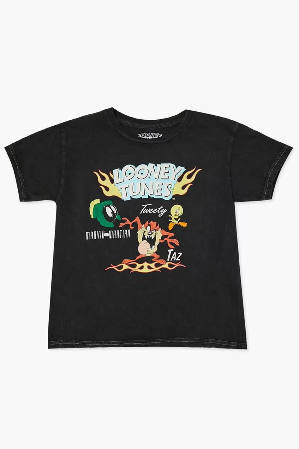 Tops>Forever 21 Kids Looney Tunes Tee (Girls + Boys) Black/Multi