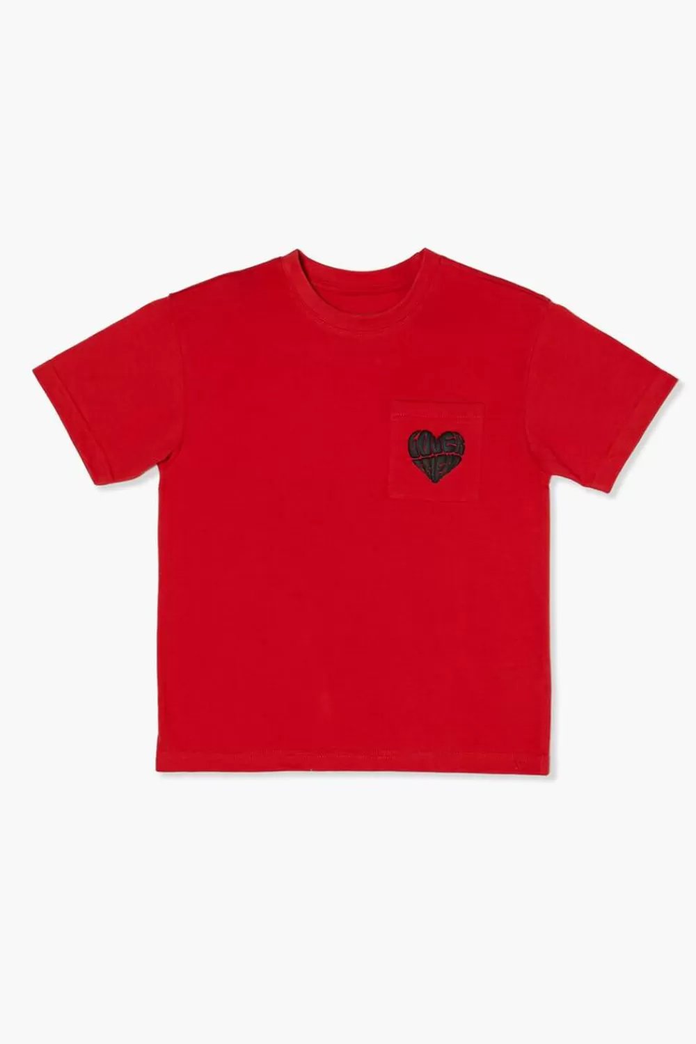 Tops>Forever 21 Kids Lover Friend Graphic Tee (Girls + Boys) Red/Multi