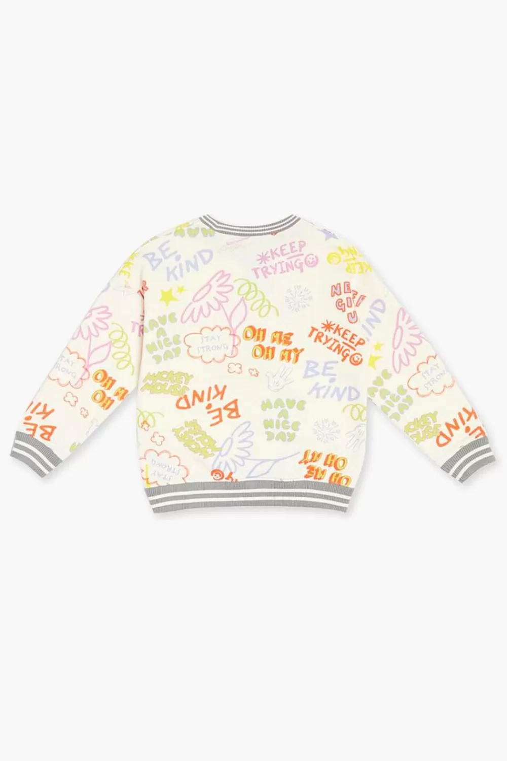Tops>Forever 21 Kids Mickey Mouse Pullover (Girls + Boys) Cream/Multi