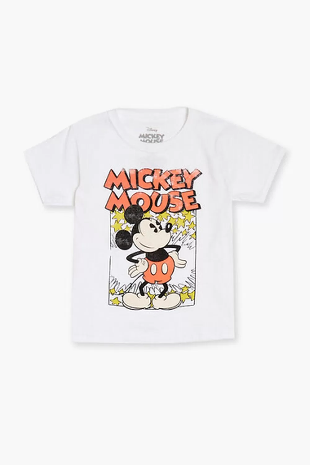 Tops>Forever 21 Kids Mickey Mouse Tee (Girls + Boys) Cream/Multi