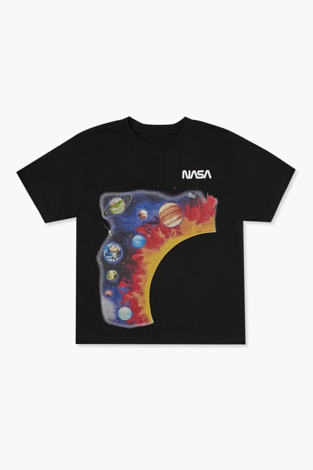 Tops>Forever 21 Kids Nasa Graphic Tee (Girls + Boys) Black/Multi