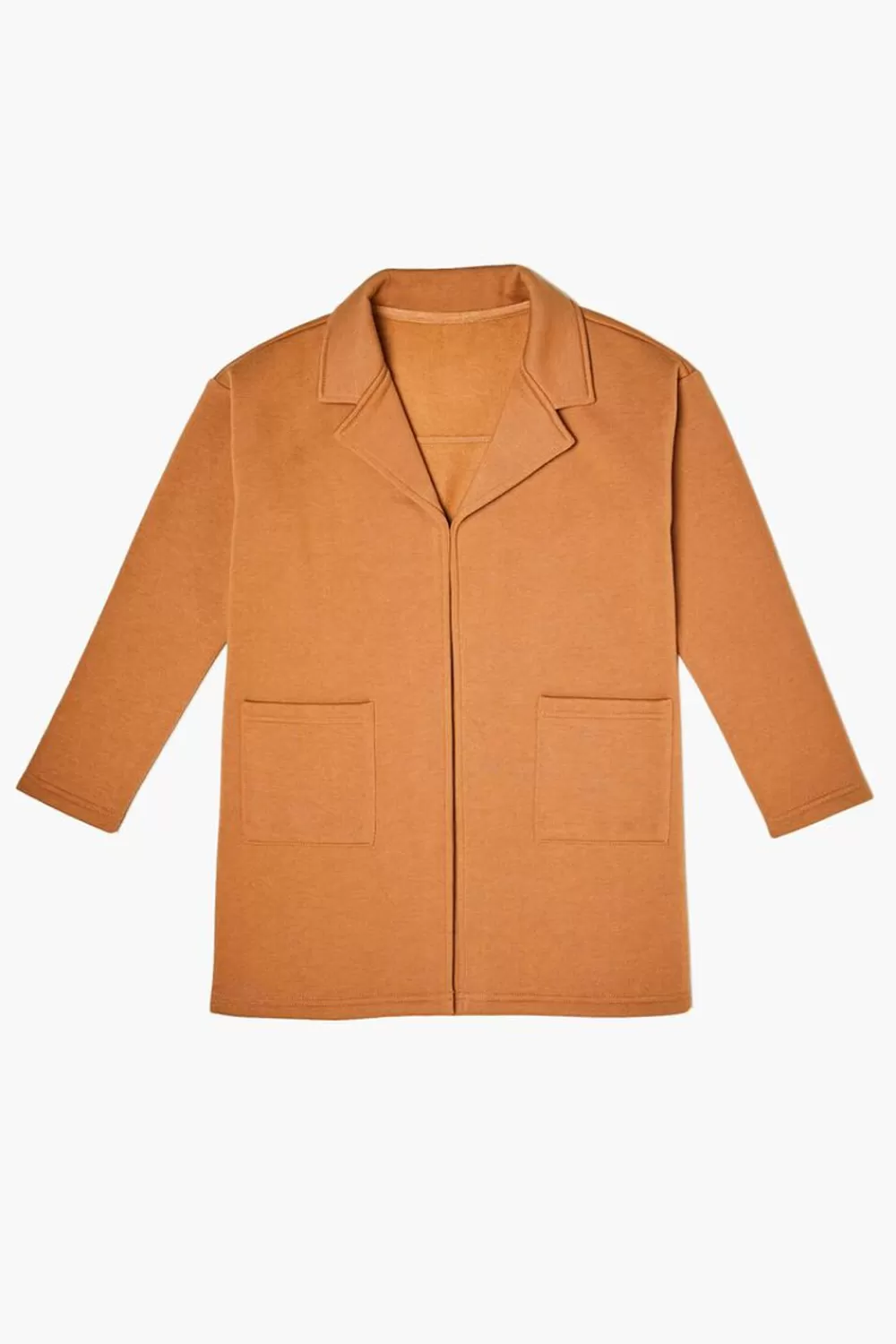 Jackets + Outerwear>Forever 21 Kids Open-Front Jacket (Girls + Boys) Tan