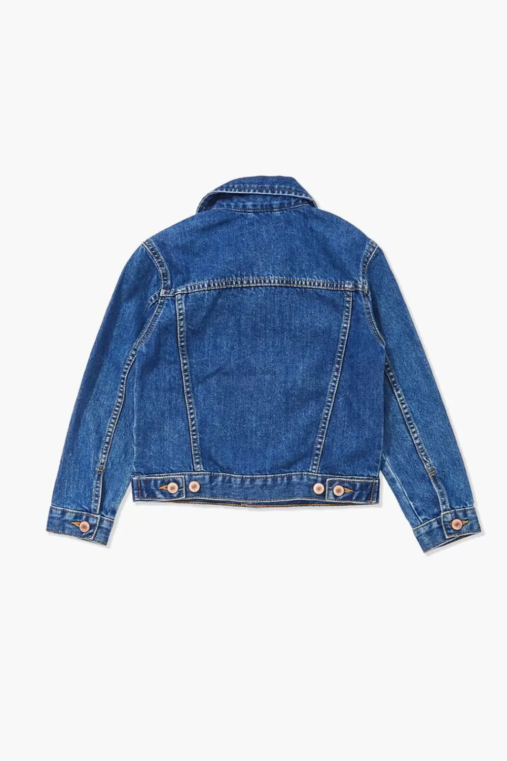Jackets + Outerwear>Forever 21 Kids Organically Grown Cotton Jacket (Girls + Boys) Dark Denim
