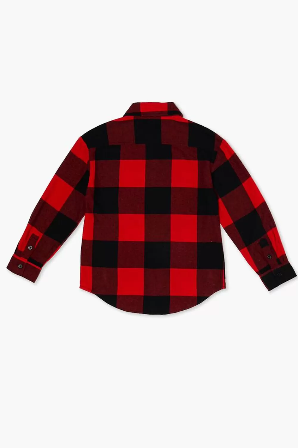 Tops>Forever 21 Kids Plaid Shirt (Girls + Boys) Red/Black