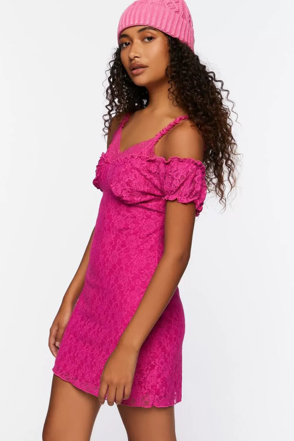Forever 21 Lace Cami Cap-Sleeve Mini Dress | Women Dresses