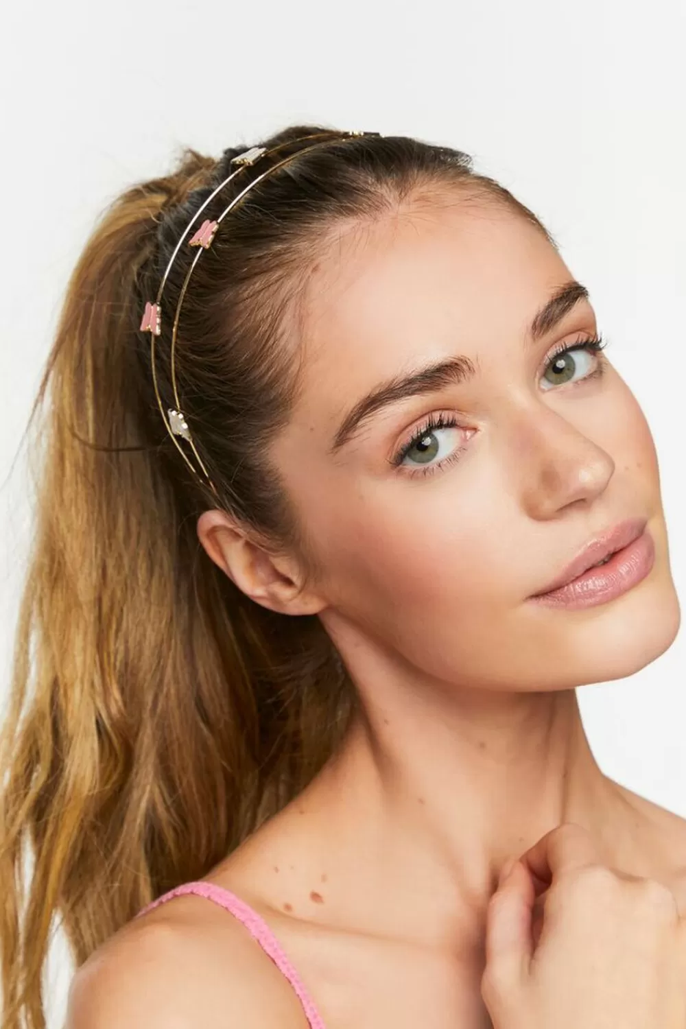 Hair Accessories>Forever 21 Layered Butterfly Headband Gold/Multi